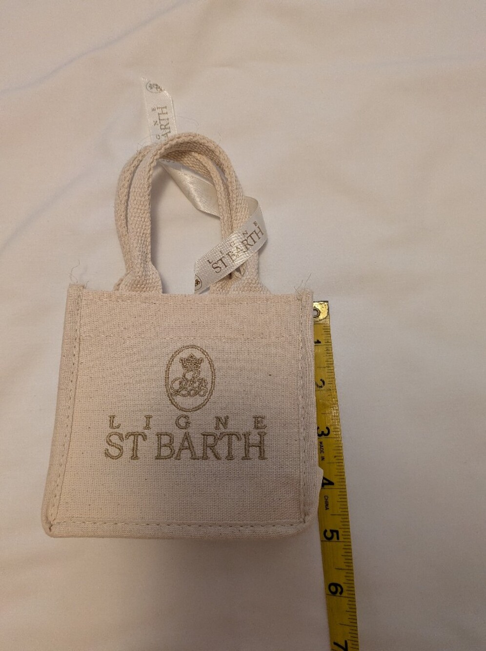 Canvas Mini Tote with Embroidered Logo
